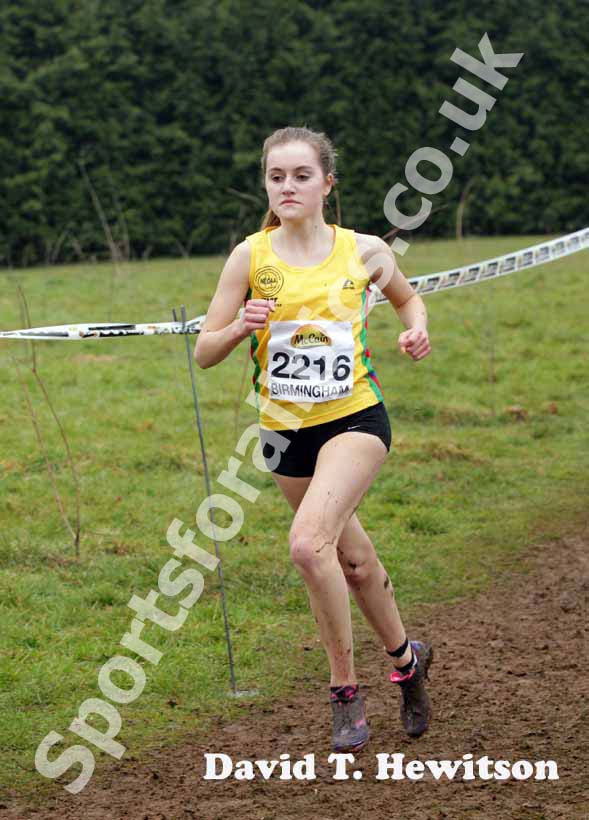Lydia Turner (North East) under-17s McCain World Cross Country Trials and Inter Counties.